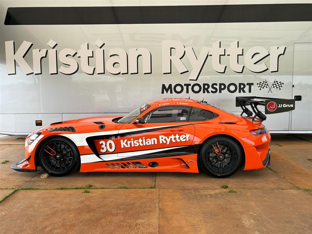 Valdemar Eriksen og Kasper Larsen stiller op i denne Mercedes AMG GT3 i MHO Danish Endurance Championship.
(Foto: Kristian Rytter Motorsport)